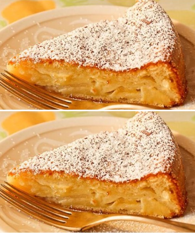 Il dolce francese preparato con solo 1 tazza di latte e 2 mele