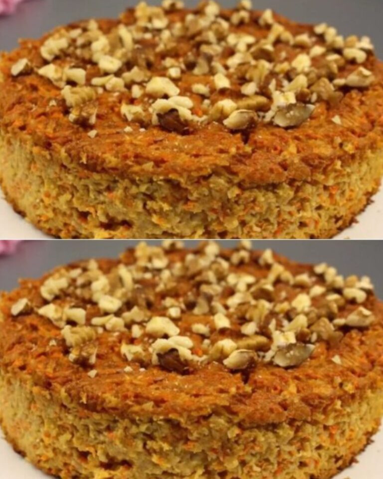 Deliziosa torta di fiocchi d’avena e carote, senza zucchero!