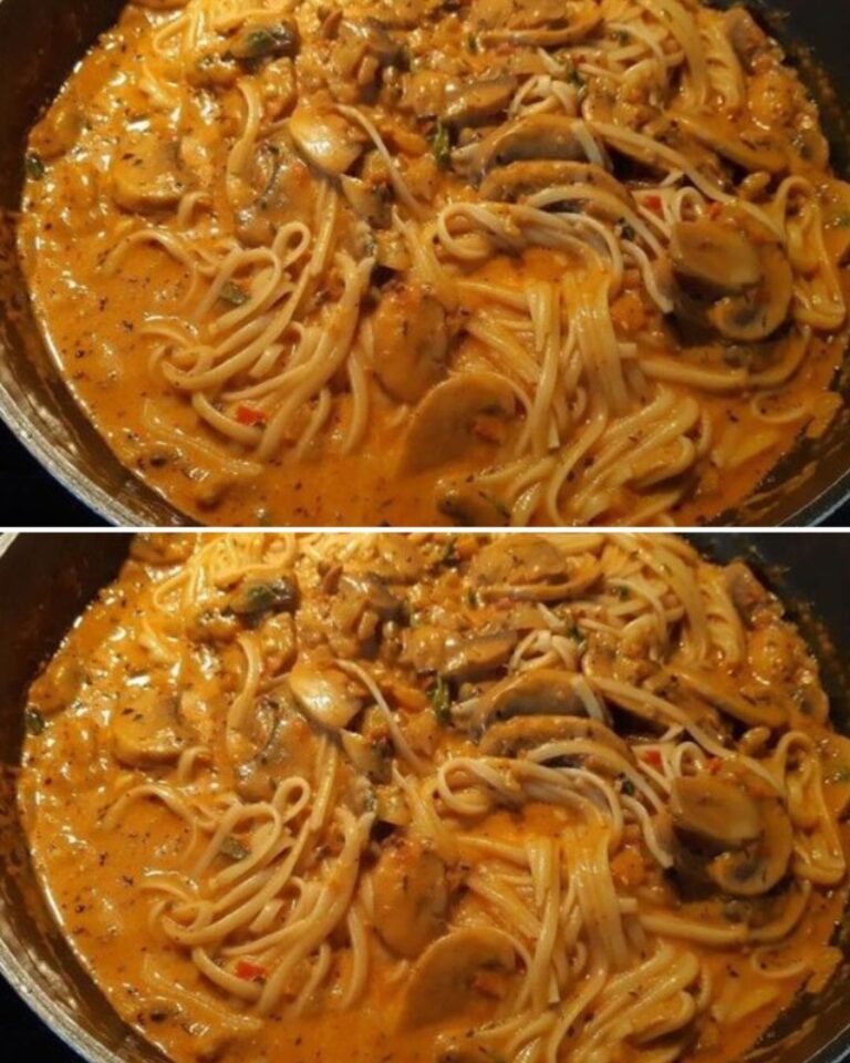 Spaghetti ai funghi in padella