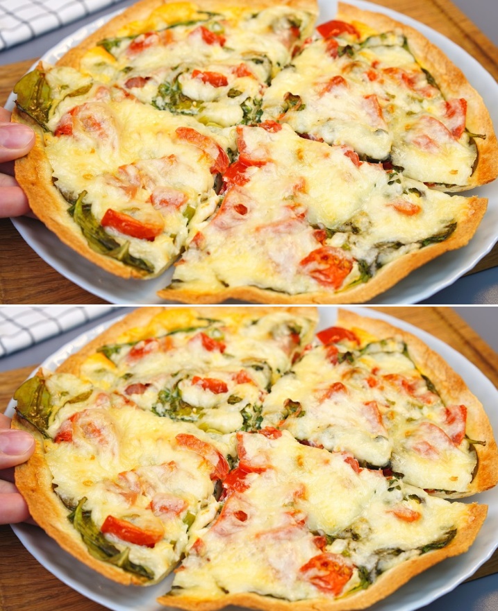 Tortilla al forno con spinaci e uova