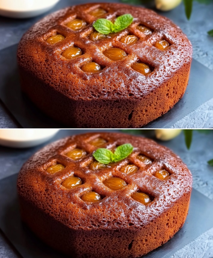 Torta umida di datteri