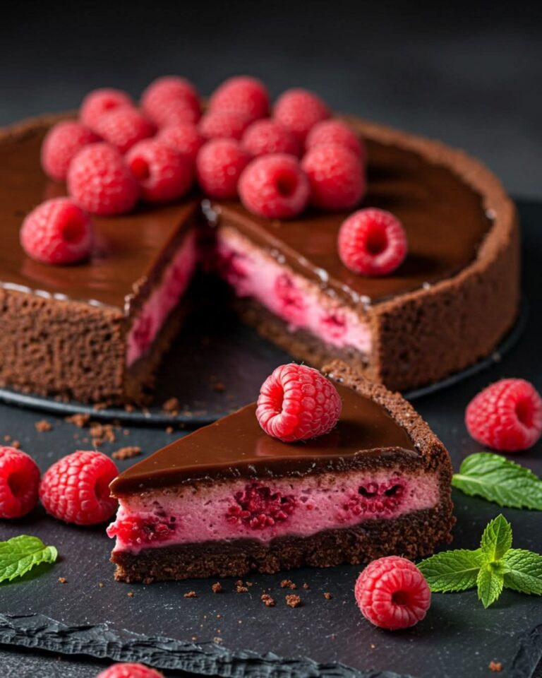 Torta al Cioccolato e Lamponi: Ricca, Fruttata ed Elegante!