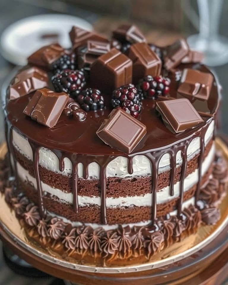 Torta a Strati con Delizia al Cioccolato