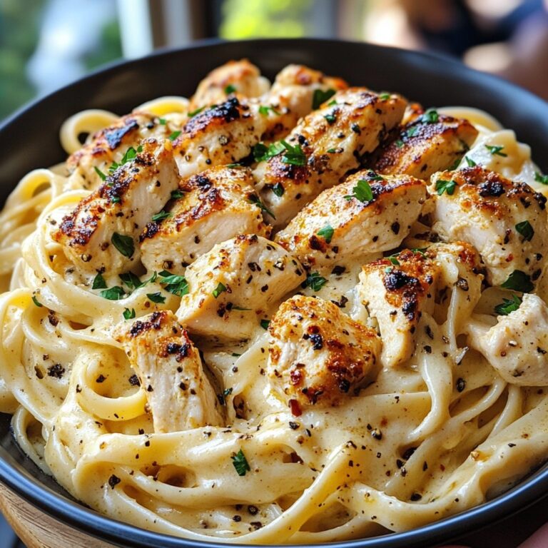 Fettuccine Alfredo al Pollo Cajun con Un Tocco Speciale