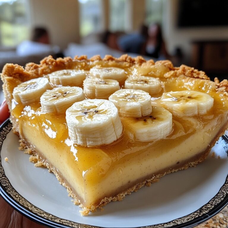 Torta “Heavenly” al Budino di Banana: Una Fetta di Nostalgia