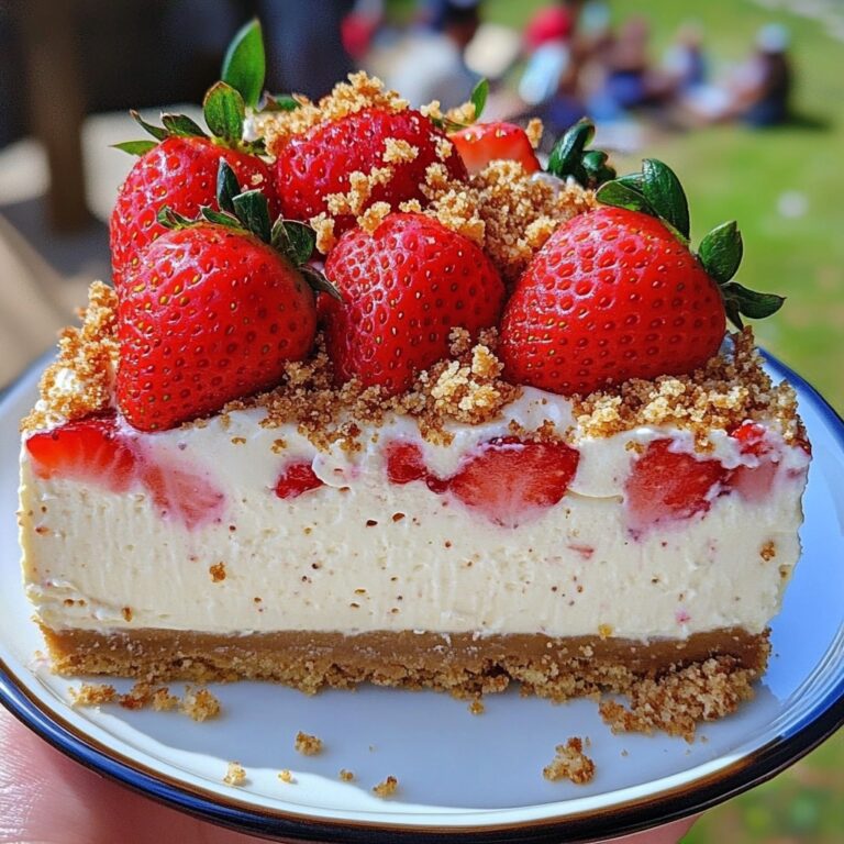 Cheesecake “Crunch” alle Fragole (senza cottura)