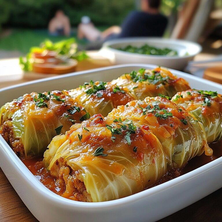 Involtini di Cavolo Ripieni Salati