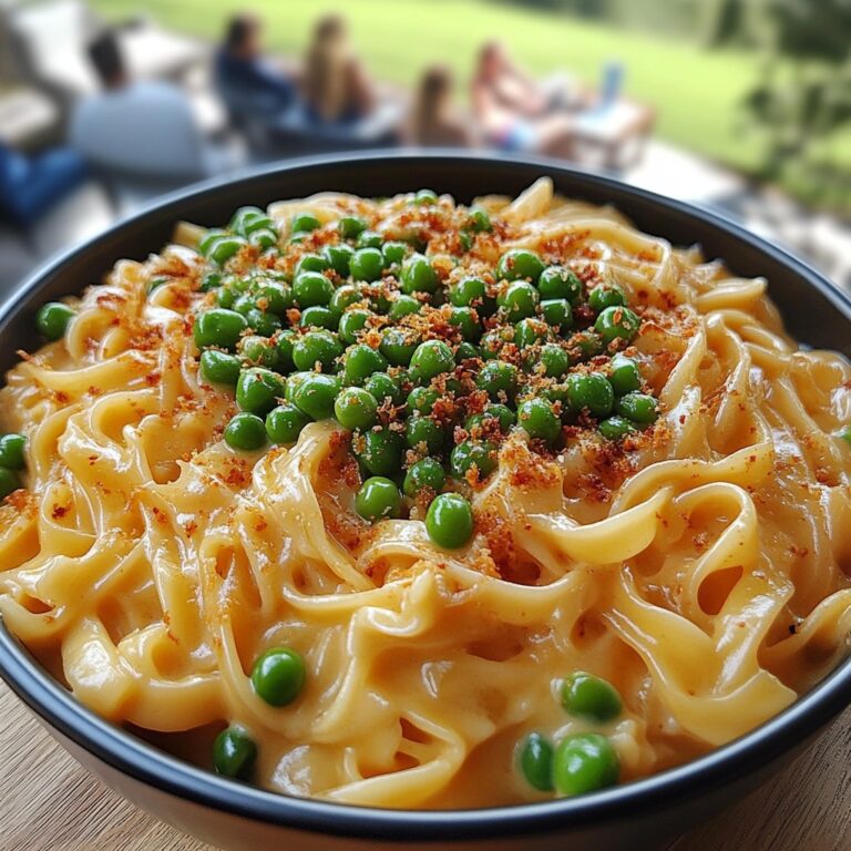 Pasta Cremosa con Piselli