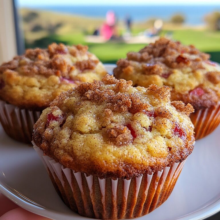Muffin al Rabarbaro con Croccante Topping alla Cannella – Traduzione in Italiano