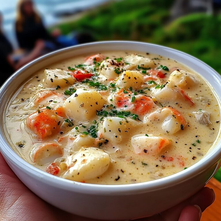 Zuppa di Frutti di Mare alla Nova Scotia – una delizia cremosa ricca di sapori di mare!