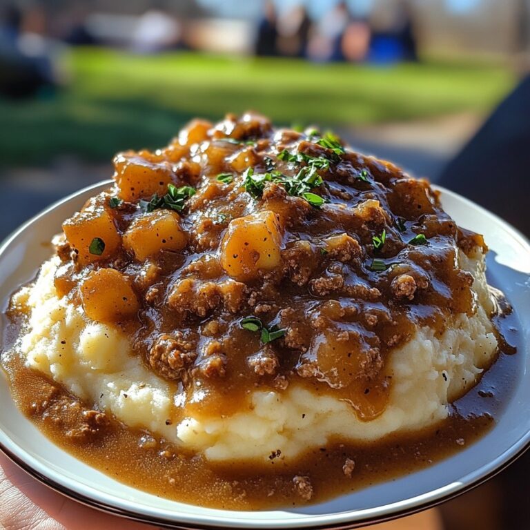 Manzo Macinato e Salsa su Purè di Patate