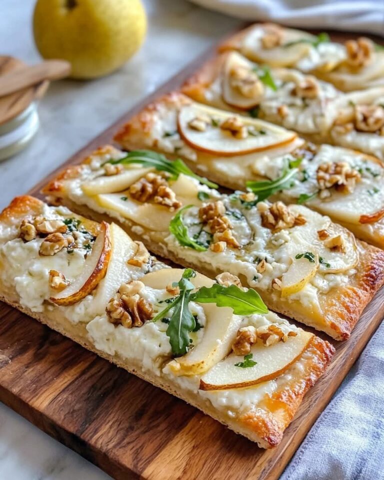 Flatbread con Pera, Gorgonzola e Noci