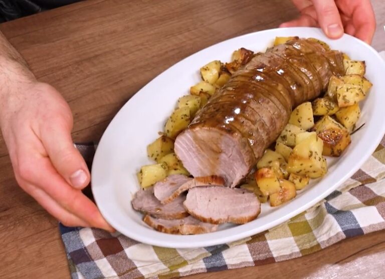 Arrosto di vitello al forno con patate