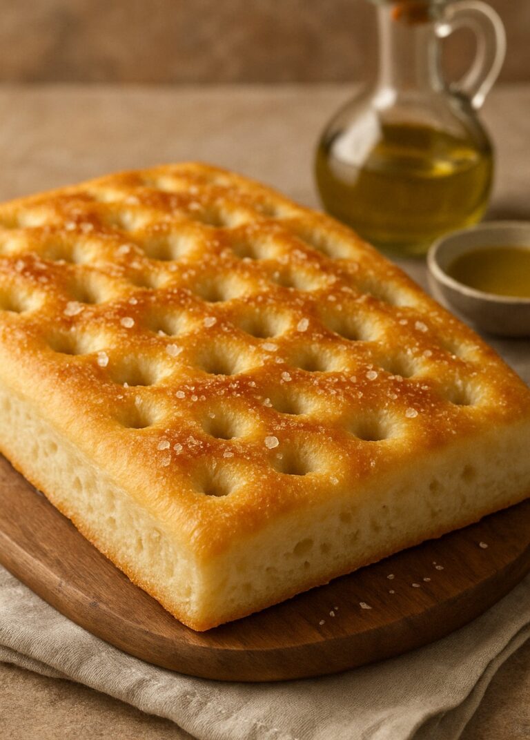 🥖 Focaccia Genovese: morbida, profumata e irresistibilmente ligure!