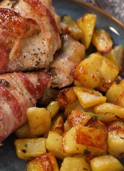 Fusi di pollo alla senape e bacon