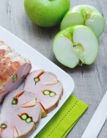 Lonza di maiale ripiena