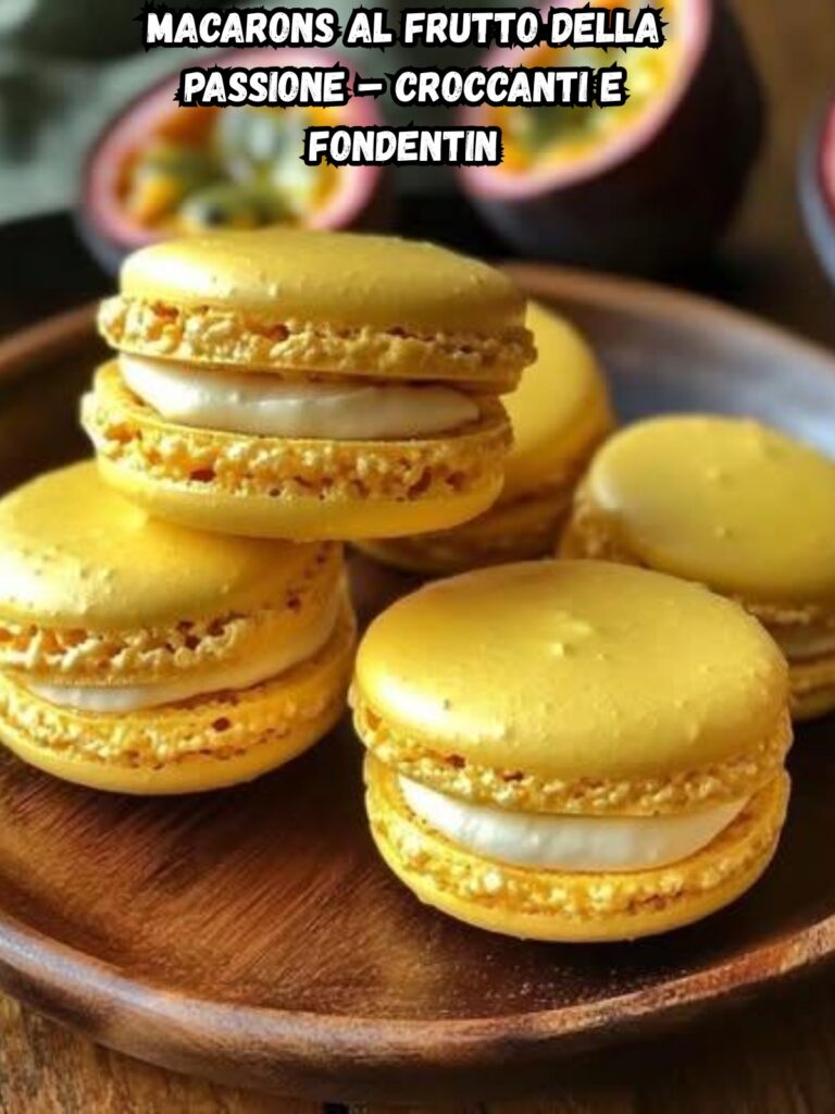 Macarons al Frutto della Passione – Croccanti e Fondenti