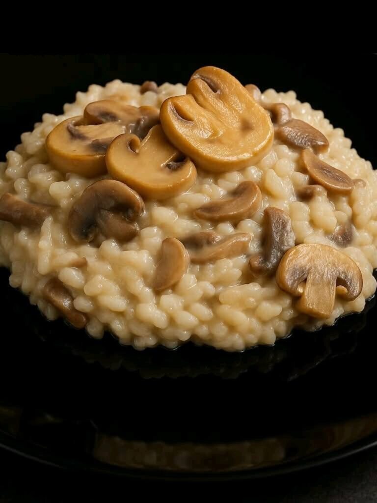 Risotto cremoso ai funghi – Stile italiano con un tocco mediorientale