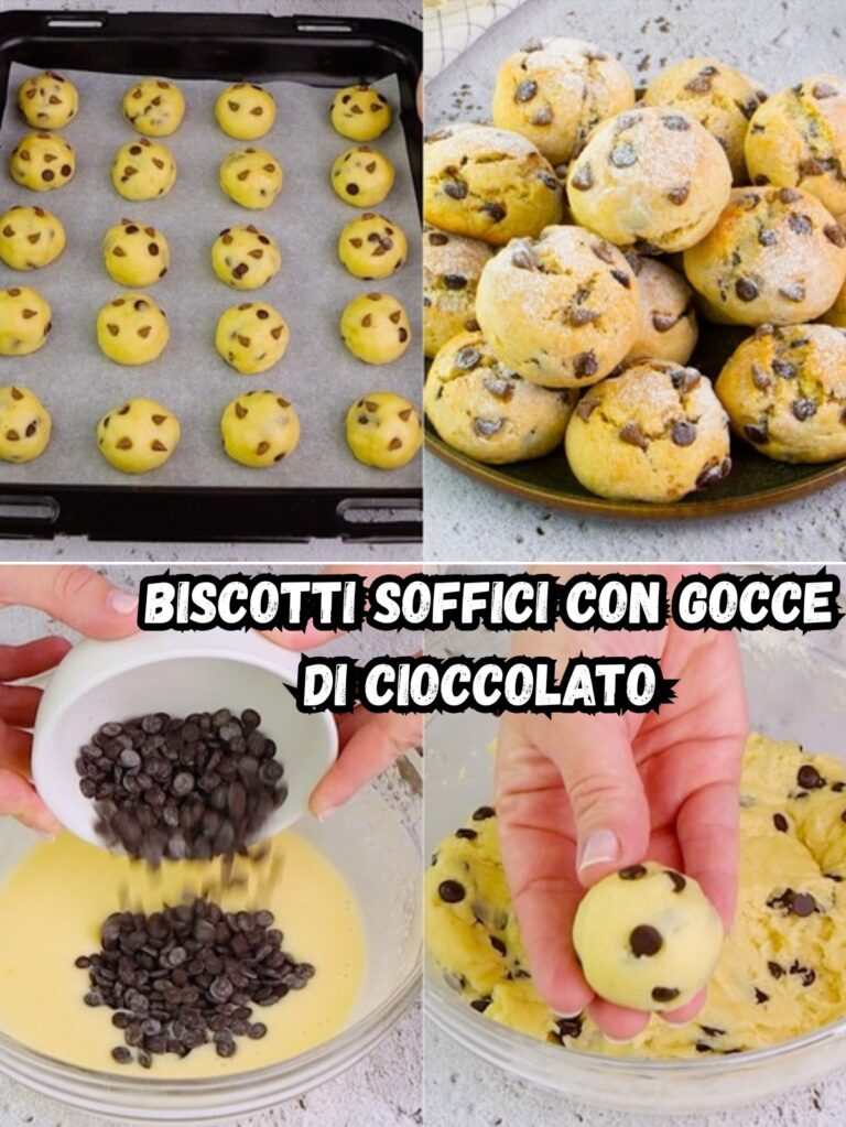 Biscotti soffici con gocce di cioccolato – Dolcetti morbidi per ogni occasione