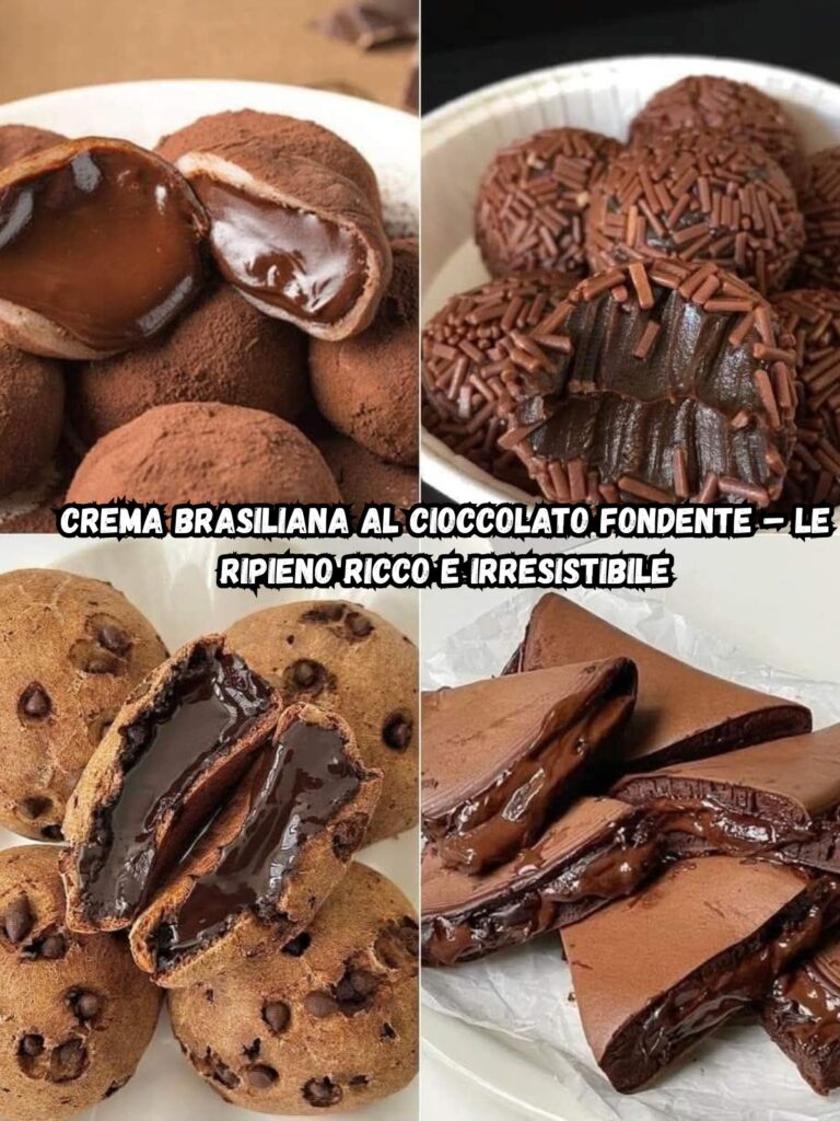 Crema Brasiliana al Cioccolato Fondente – Le Ripieno Ricco e Irresistibile