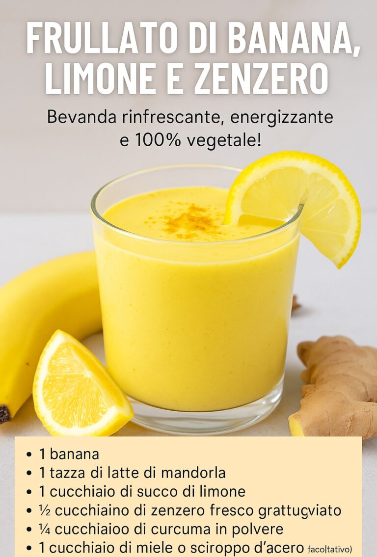 Frullato di Banana, Limone e Zenzero