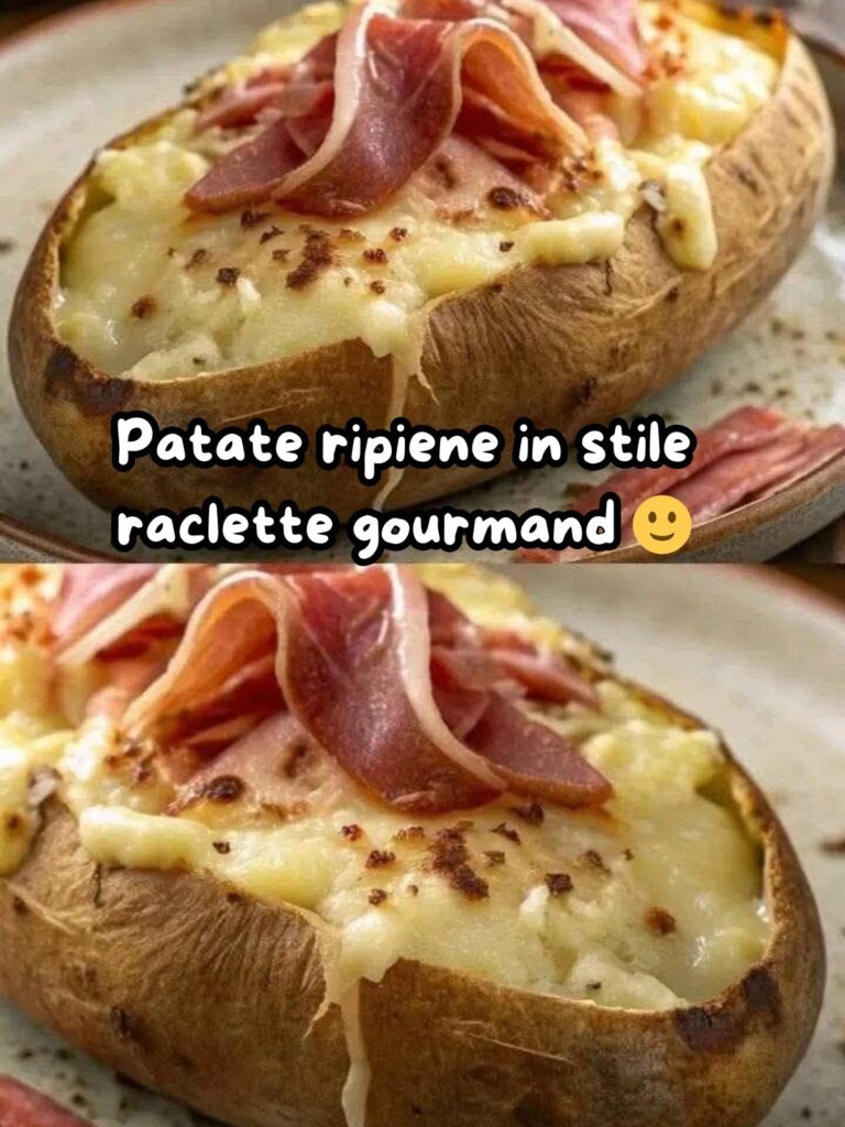 Patate ripiene in stile raclette gourmand