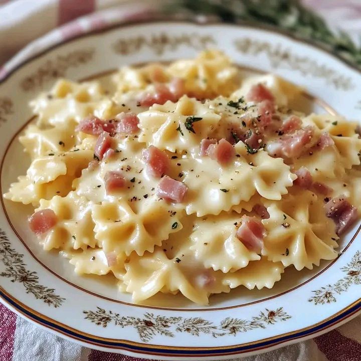Farfalle Panna e Prosciutto