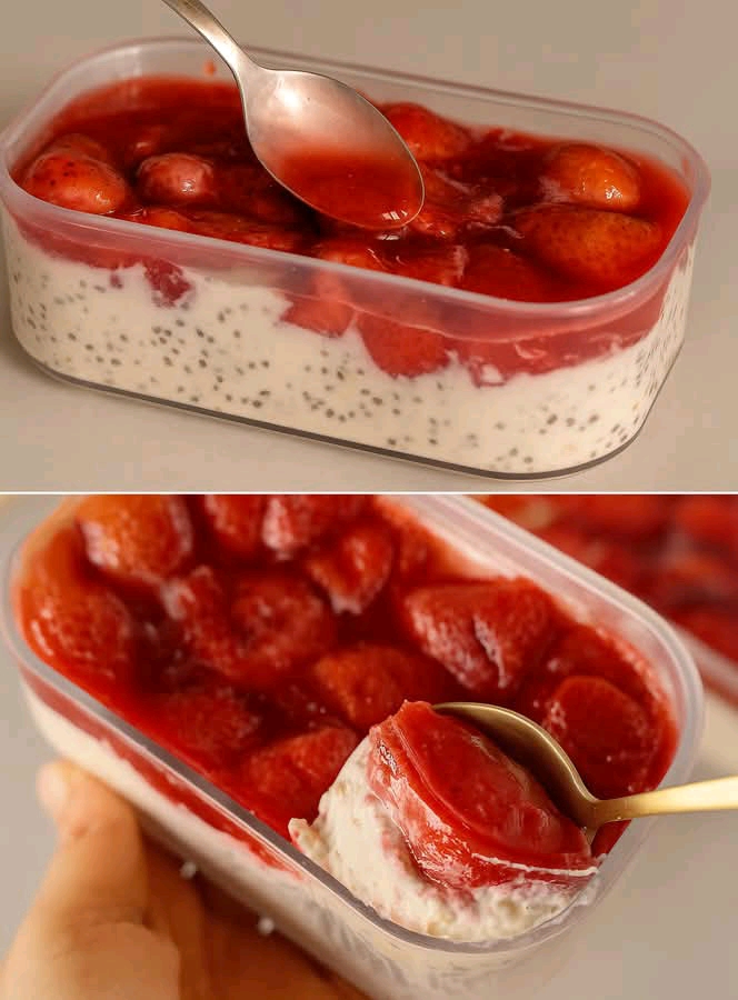 Il dessert freddo alle fragole