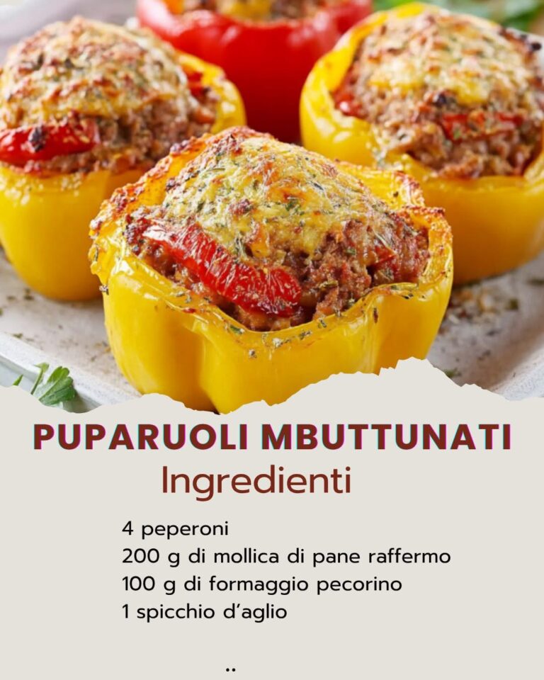 Puparuoli Mbuttunati Peperoni Imbottiti alla Napoletana