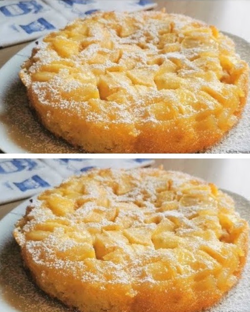 Una fantastica torta di mele in 10 minuti con solo 3 mele!