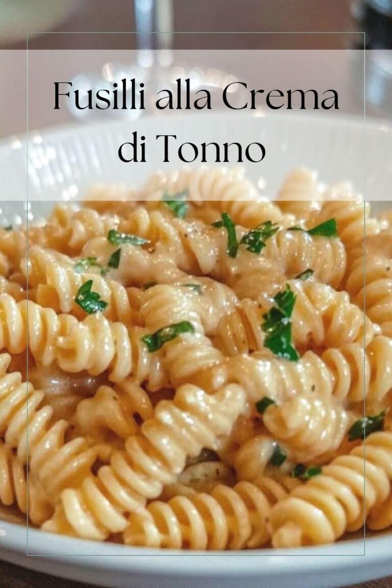 Fusilli alla Crema di Tonno e Philadelphia un Sogno di Gusto