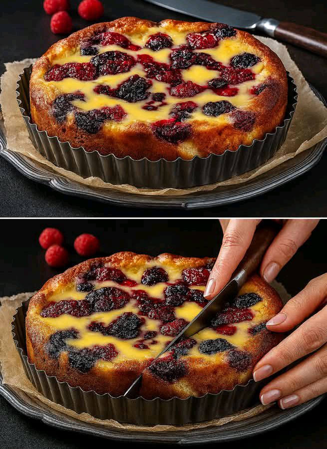 la torta ai frutti di bosco leggera senza sensi di colpa