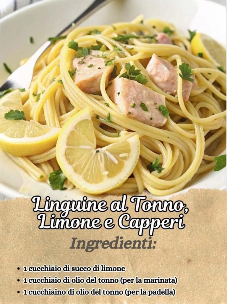 Linguine al Tonno Limone e Capperi Variante Saporita