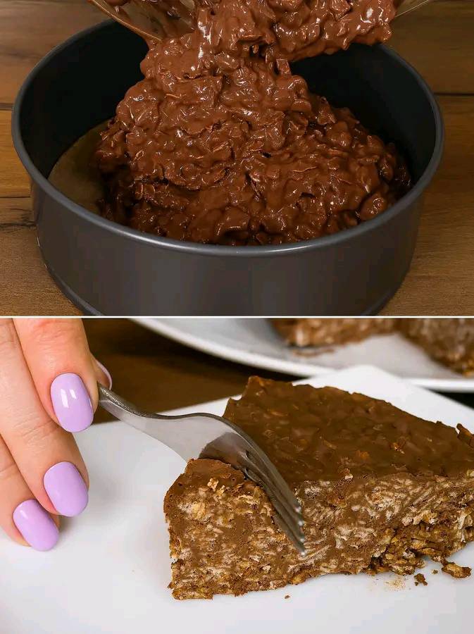 TORTA FREDDA 3 INGREDIENTI Pronta in 5 Minuti, Ti Sazia Fino a Pranzo!