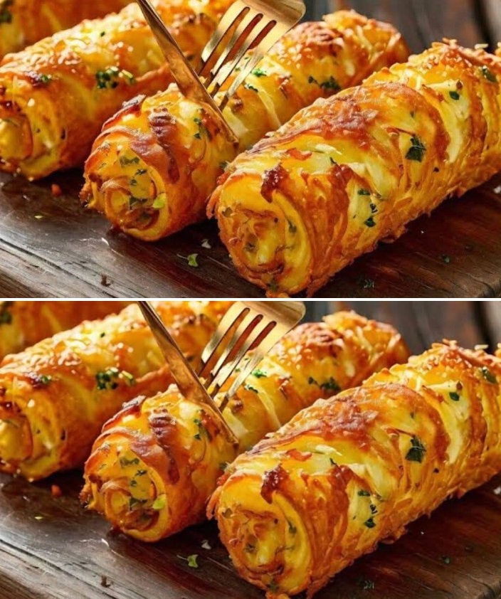 Polpette di patate e pollo con salsa cremosa ai funghi