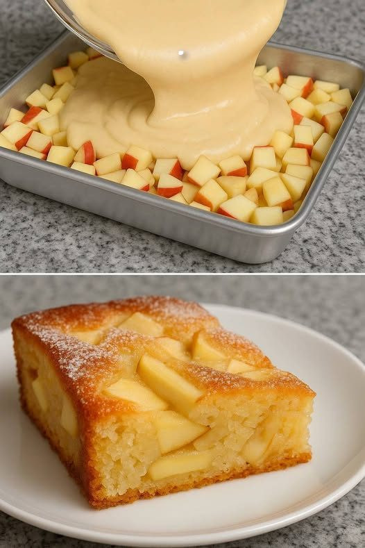 Bizcocho de manzana esponjoso y delizioso (¡como el de la abuela!)