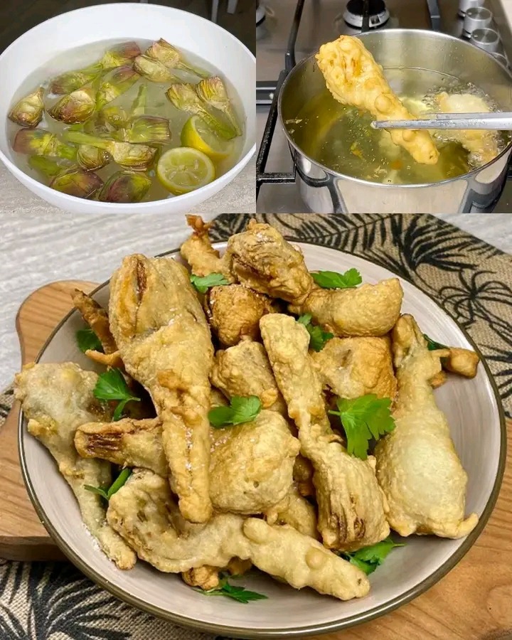 Carciofi fritti in pastella