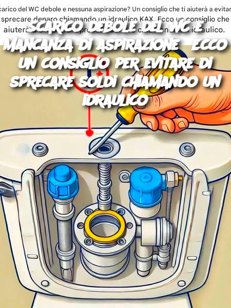 Scarico debole del WC e mancanza di aspirazione? Ecco un consiglio che ti aiuterà a evitare di sprecare soldi chiamando un idraulico.