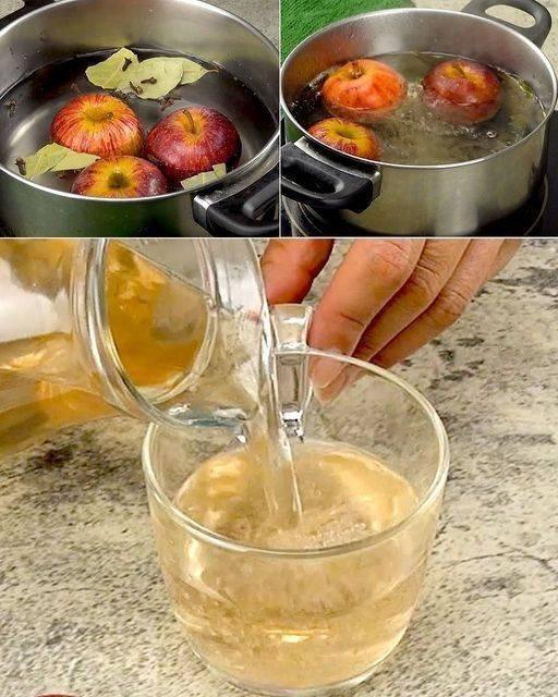 Acqua con cannella, mela e limone per perdere peso