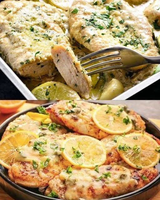 Pollo cremoso al limone: bastano meno di 30 minuti e una sola padella!