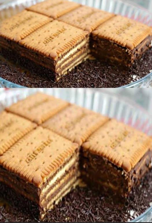 Torta biscotto e cioccolato, bel ricordo d’infanzia