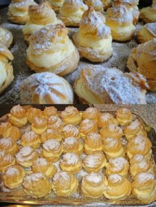 Piccoli bignè perfetti con ripieno alla vaniglia