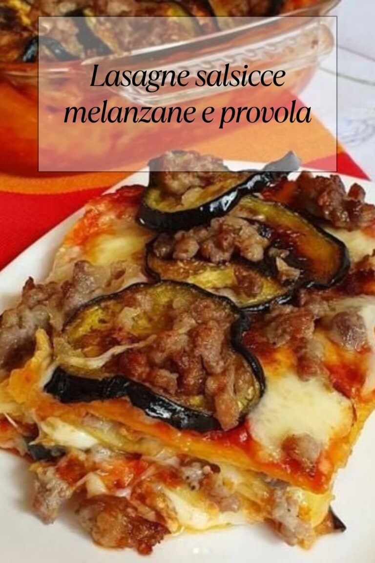 Lasagne salsicce melanzane e provola