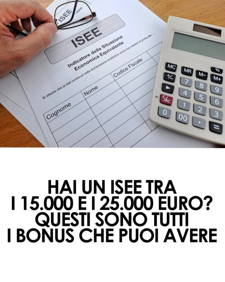 🏠 ISEE tra 15.000 e 25.000 euro: Tutti i Bonus Famiglia 2025