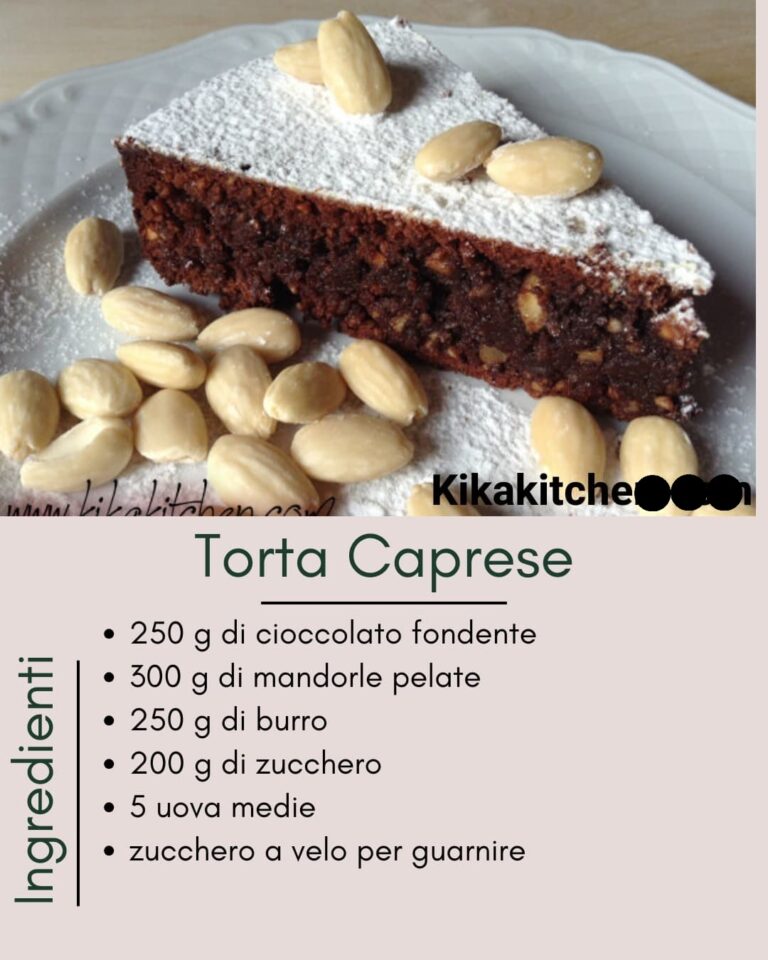 Scopri la deliziosa torta Caprese: facile e autentica dall'isola di Capri!