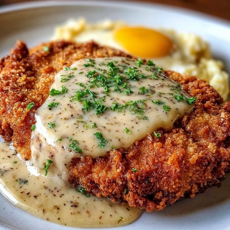 Bistecca di Pollo Fritta con Sugo di Campagna