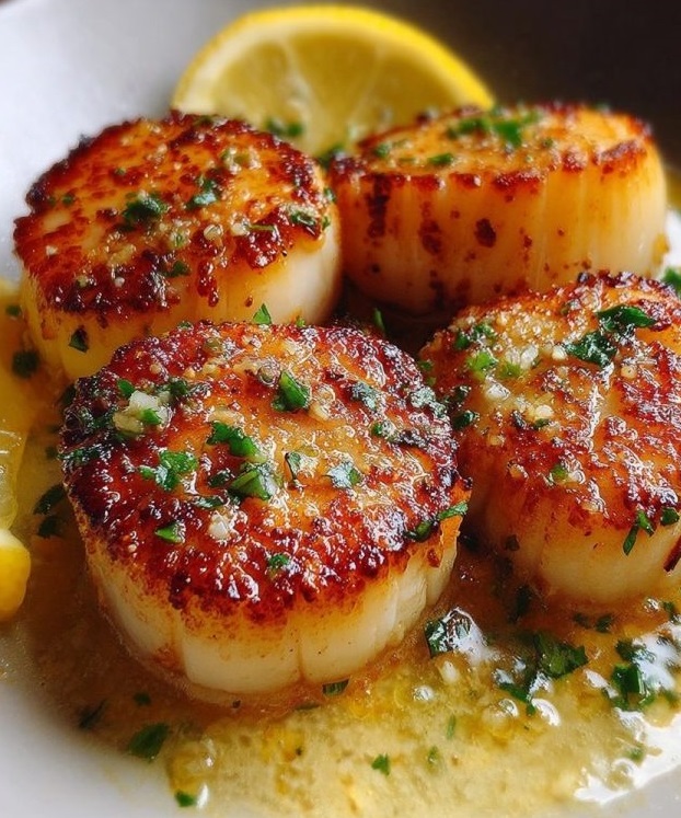 Capesante Scottate al Burro all’Aglio e Limone