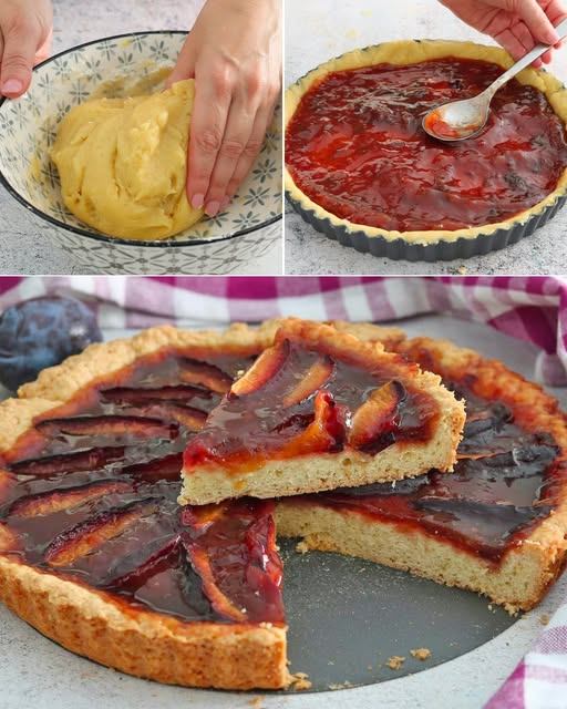 Crostata di Prugne Senza Burro