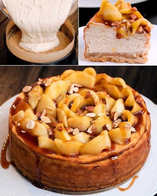 Cheesecake alle Mele Caramellate
