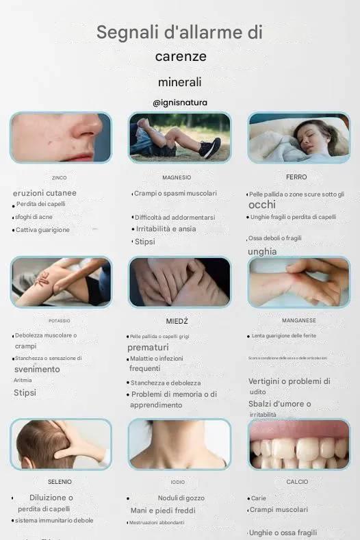 Segnali di allarme di carenza di minerali: cosa sta cercando di dirti il ​​tuo corpo